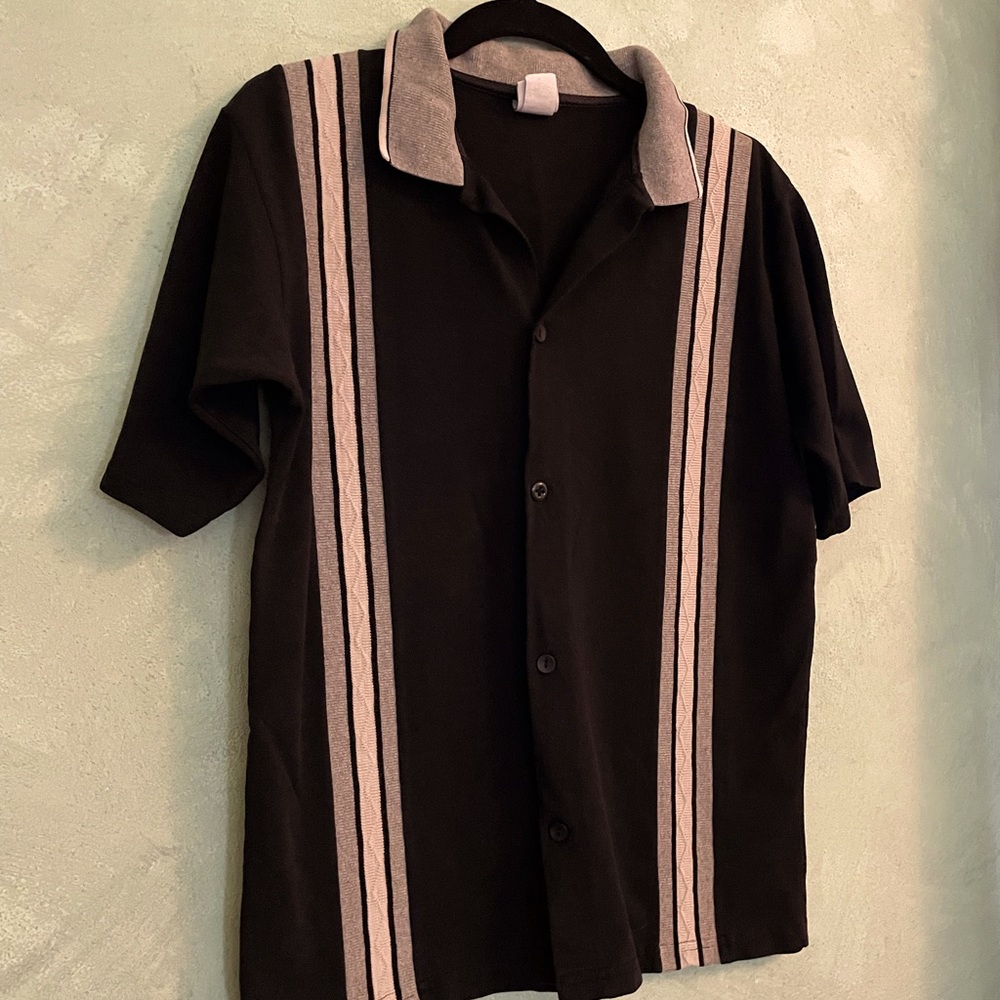 🪁 Utility Button Front Knit Shirt Boys Size XL